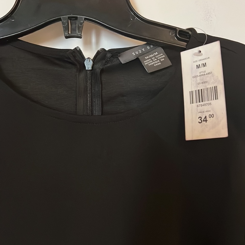 NWT SUZY ORGANZA PUFF SLEEVE TOP - Picture 3 of 7